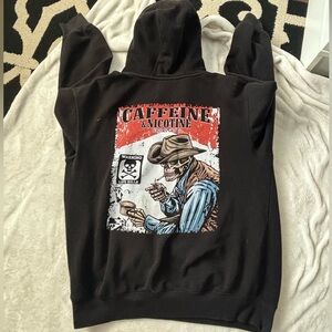 Caffeine & Nicotine Black Hoodie